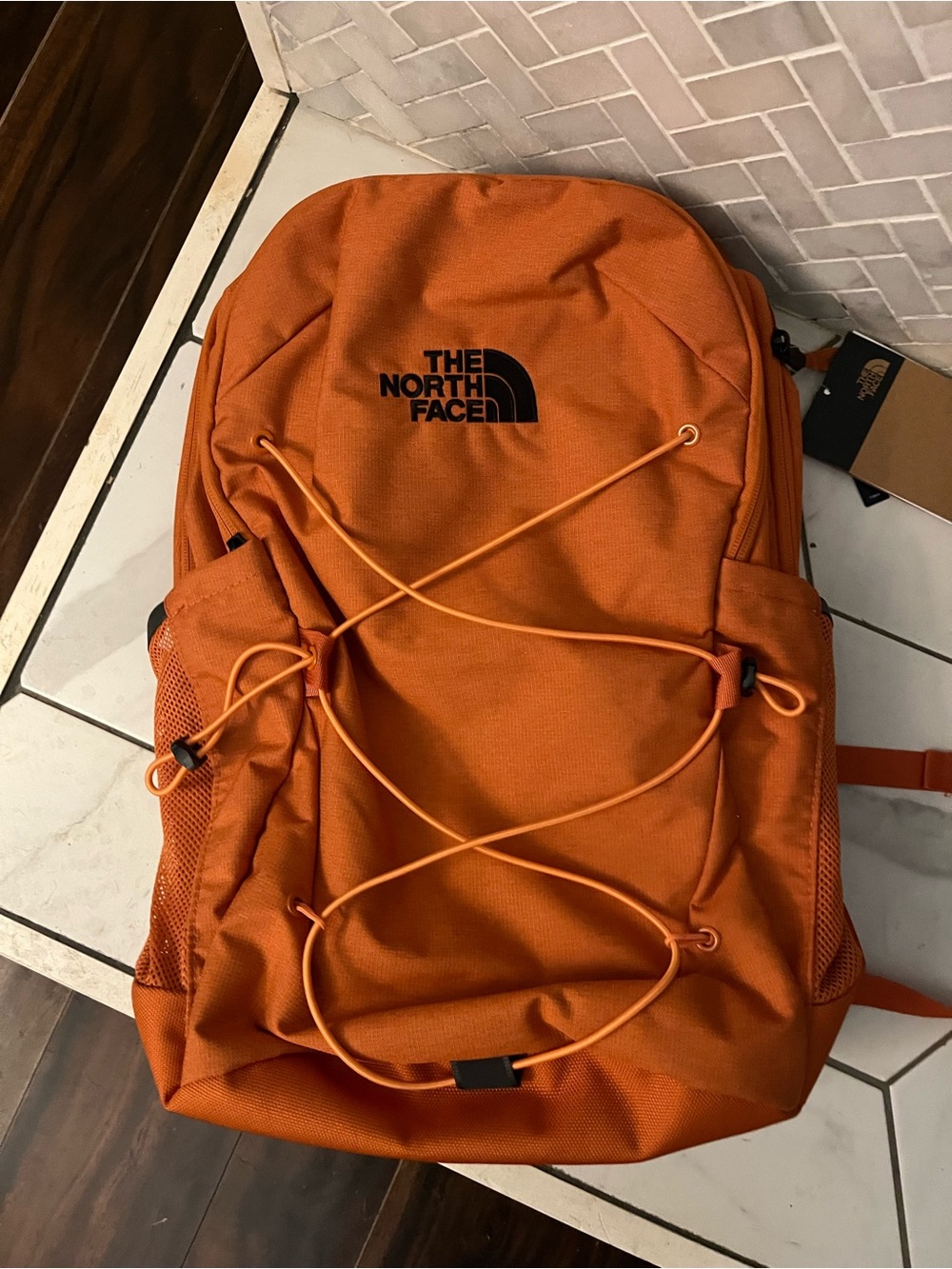 The North Face Orange Men's Daypack with Front Bungee
